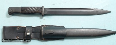 WW2 MAUSER K98K BAYONET AND SCABBARD BY COPPEL GMBH DATED 1939.