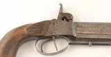 BELGIAN PERCUSSION OVER/UNDER OCTAGON .44 CAL. BELT PISTOL CIRCA 1860’S. - 3 of 6