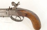 BELGIAN PERCUSSION OVER/UNDER OCTAGON .44 CAL. BELT PISTOL CIRCA 1860’S. - 6 of 6