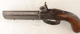 BELGIAN PERCUSSION OVER/UNDER OCTAGON .44 CAL. BELT PISTOL CIRCA 1860’S. - 4 of 6