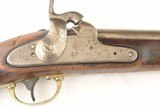 MEXICAN WAR H. ASTON U.S. MODEL 1842 PERCUSSION CAVALRY PISTL DATED 1848. 15” o/a with 8” smoothbore .54 cal. round barrel with stirrup ramrod. Lock s - 3 of 8