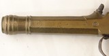 BELGIAN PERCUSSION BRASS BOX LOCK CANNON BARREL SINGLE SHOT POCKET PISTOL CIRCA 1840’S - 3 of 5