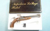 P. BONDINI ITALIAN REPRODUCTION LE PAGE PERCUSSION DUELLING PISTOL NEW UNFIRED IN ORIGINAL BOX. - 1 of 7