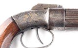 GOLD RUSH ERA WILLIAM W. MARSTON BELT MODEL PERCUSSION PEPPERBOX REVOLVER DATED 1849. - 3 of 7