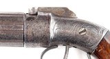 GOLD RUSH ERA WILLIAM W. MARSTON BELT MODEL PERCUSSION PEPPERBOX REVOLVER DATED 1849. - 4 of 7