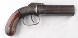 GOLD RUSH ERA WILLIAM W. MARSTON BELT MODEL PERCUSSION PEPPERBOX REVOLVER DATED 1849. - 1 of 7