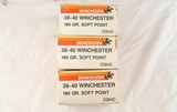 THREE BOXES OF WINCHESTER SUPER-X ORIG. FACTORY .38-40 WINCHESTER 180 GRAIN SOFT POINT AMMUNITION OR AMMO (126 rounds) - 2 of 2