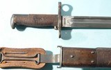 EXCEPTIONAL SPRINGFIELD U.S. MODEL 1905 BAYONET DATED 1909 W/ORIG. SCABBARD - 3 of 6