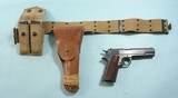 EXCEPTIONAL WW1 WWI COLT U.S. MODEL 1911 .45 ACP PISTOL W/ORIG. HOLSTER, BELT & MAG POUCH CA. 1917 WW1 WW2 PACIFIC “BRING BACK” HISTORY. - 1 of 9