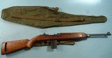 WW2 WWII ALL ORIGINAL EARLY I.B.M. OR IBM CORP. U.S. M1 M-1 CARBINE IN NEAR NEW CONDITION WITH ORIGINAL WW2 SLING AND CARRYING CASE. - 1 of 7