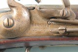 19th CENTURY BRITISH BARNETT FLINTLOCK HUDSON BAY TRADE GUN. - 3 of 12