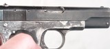 EARLY COLT 1ST TYPE MODEL 1903 HAMMERLESS .32 ACP POCKET SEMI-AUTO PISTOL CA. 1907 - 8 of 10