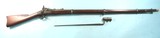 INDIAN WARS EXCELLENT SPRINGFIELD U.S. MODEL 1866 ALLIN CONVERSION .50-70 GOVT. CAL RIFLE W/BAYONET. - 1 of 12