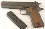 WW2 WWII REMINGTON-RAND U.S. MODEL 1911-A1 1911A1 .45 ACP CAL. PISTOL MFG. 1943. - 2 of 6