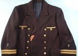 WW2 WWII GERMAN KRIEGSMARINE DRESS BLUE NAVAL MEDICAL OFFICER’S UNIFORM. - 2 of 13