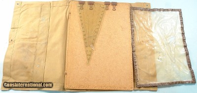 WW2 WWII IDENTIFIED U.S. USGI FIELD ARTILLERY OFFICER’S PLOTTING BOARD AND CASE.