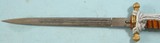 WW2 WWII W.K.C. WKC GERMAN NAVY OFFICER’S DAGGER W/SCABBARD, PORTAPEE, HANGERS AND BELT. - 4 of 5