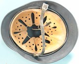 WW2 WWII GERMAN LUFTWAFFE M35 DOUBLE DECAL HELMET W/LINER AND CHIN STRAP. - 3 of 4