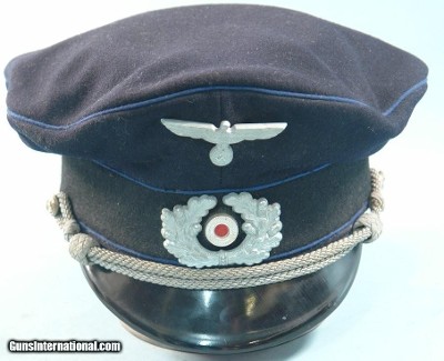 WW2 GERMAN NAVAL MEDICAL OFFICER VISOR CAP