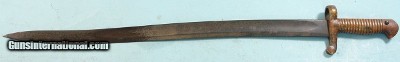 CIVIL WAR ORIGINAL AMES MFG. CO. SABER BAYONET FOR THE SHARPS MODEL 1859 ARMY RIFLE