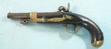 FRENCH ST. ETIENNE ARSENAL MODEL 1822 T-BIS 1860 CONVERSION PERCUSSION NAVY PISTOL. - 2 of 6