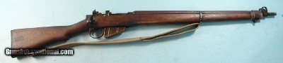 WW2 SAVAGE-STEVENS U.S. PROPERTY ENFIELD SMLE NO.4 MARK 1* .303 CAL. INFANTRY RIFLE W/ORIG. SLING.