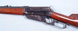 EXCEPTIONAL WINCHESTER MODEL 1895 TAKE-DOWN SPECIAL ORDER UNCHECKERED DELUXE FACTORY OWNER NAME ENGRAVED “JOHN WILCH” LEVER ACTION .35 WCF RIFLE CIRCA - 3 of 9