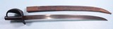 FRENCH MODEL 1833 NAVAL CUTLASS DATED 1841 WITH SCABBARD.