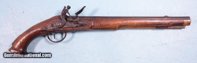 BRITISH GEORGE III KING’S GERMAN LEGION TOWER FLINTLOCK ARTILLERY PISTOL-CARBINE PISTOL CIRCA 1803.