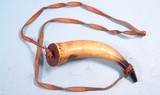 ORIGINAL PENNSYLVANIA LONGRIFLE POWDER HORN CIRCA EARLY 1800’S. - 1 of 2