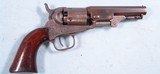 RARE COLT MODEL 1949 PERCUSSION POCKET REVOLVER WITH IRON BACK STRAP AND TRIGGER GUARD CIRCA 1856. - 1 of 10