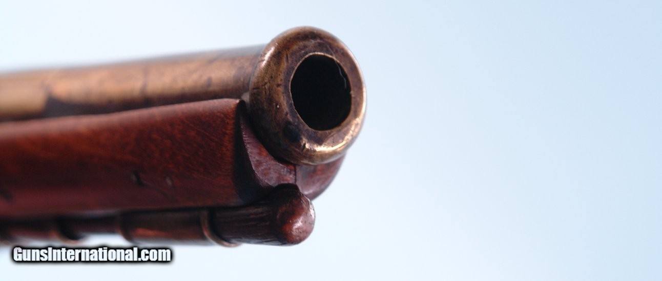 Flintlock Pistol Brass Barrel Above Isolated Stock Photo 1474407272