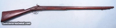 COMPOSITE NEW ENGLAND FLINTLOCK / PERCUSSION CONVERSION MILITIA MUSKET / FOWLER CIRCA EARLY 1800’S.