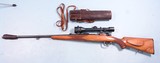 EXCELLENT EARLY POST-WW2 GERMAN MAUSER K98 7X57MM COMMERCIAL SPORTER BY AKAH W/ ZEISS SUPRA 6X56 SCOPE & CASE. - 3 of 12