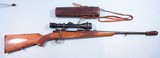 EXCELLENT EARLY POST-WW2 GERMAN MAUSER K98 7X57MM COMMERCIAL SPORTER BY AKAH W/ ZEISS SUPRA 6X56 SCOPE & CASE. - 1 of 12