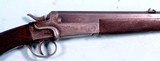 EXCELLENT BEST GRADE HOLLAND & HOLLAND SIDE LEVER AUTOMATIC EJECTOR ROOK AND RABBIT SINGLE SHOT OCTAGON 26” RIFLE CIRCA 1890’S. - 1 of 8