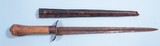 AMERICAN POSSIBLY CONFEDERATE BAYONET-DIRK AND SCABBARD. - 1 of 3