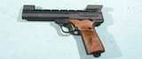 BROWNING BUCK MARK BUCKMARK  .22LR CAL. 5 1/2” HEAVY BARREL TARGET PISTOL IN ORIG. BOX W/ MANUAL MFG. 1989. - 2 of 6