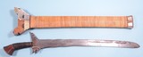 SPANISH-AMERICAN WAR ERA VERY LARGE PHILIPPINE MORO KRIS WITH SCABBARD CIRCA 1890’S. - 2 of 3