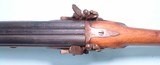 LIKE NEW BELGIAN DOUBLE BARREL FLINTLOCK SIDE BY SIDE MUZZLE LOADING SHOTGUN CIRCA 1890s. - 5 of 8