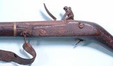EARLY AFGHAN FLINTLOCK JEZAIL MUSKET WITH EAST INDIA COMPANY LOCK CIRCA 1820’S-30’S. - 4 of 8
