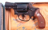 SMITH & WESSON MODEL 36 CHIEFS SPECIAL .38 SPL. CAL. 2” ROUND BUTT REVOLVER CA. 1967 IN ORIG. BLUE BOX - 2 of 12