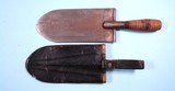 INDIAN WARS U.S. ARMY INTRENCHING  OR ENTRENCHING TOOL / KNIFE AND SCABBARD CIRCA 1880. - 2 of 8
