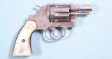 EARLY COLT COBRA NICKEL .38 SPL. CAL. 2” REVOLVER CA. 1957. - 2 of 6