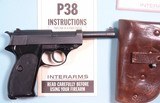 WALTHER INTERARMS P-1 P-38 P1 P38 9MM LUGER CAL. PISTOL W/ORIG. HOLSTER AND BOX & PAPERS. - 4 of 8