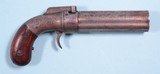ALLEN & THURBER, WORCESTER BELT MODEL PERCUSSION PEPPERBOX PISTOL DATED 1845. - 2 of 7