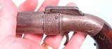 ALLEN & THURBER, WORCESTER BELT MODEL PERCUSSION PEPPERBOX PISTOL DATED 1845. - 3 of 7