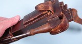 WW1 WWI IMPERIAL GERMAN MAUSER C96 7.63X25 BROOMHANDLE PISTOL 4TH ARTILLERY REGT. MARKED WITH MATCHING STOCK & HARNESS CA. 1918. - 21 of 24
