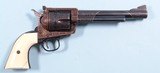 KURT JAEGER ENGRAVED GOLD INLAID EARLY PRODUCTION OLD MODEL RUGER SUPER BLACKHAWK OR BLACK HAWK .44 MAG. REVOLVER CIRCA 1962. - 2 of 12