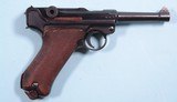 WWII WW2 GERMAN MAUSER CODE 42 1940 DATE LUGER 9MM SEMI-AUTO PISTOL - 2 of 10
